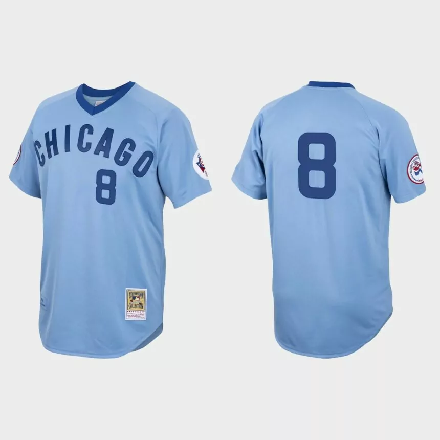 Ian Happ Chicago Cubs Authentic 1976 Cooperstown Jersey – Light Blue