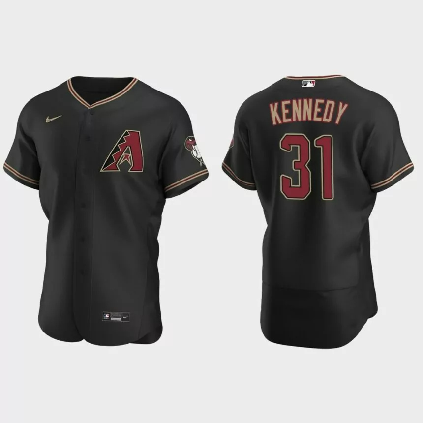 Ian Kennedy Arizona Diamondbacks Authentic Alternate Jersey – Black.jpg