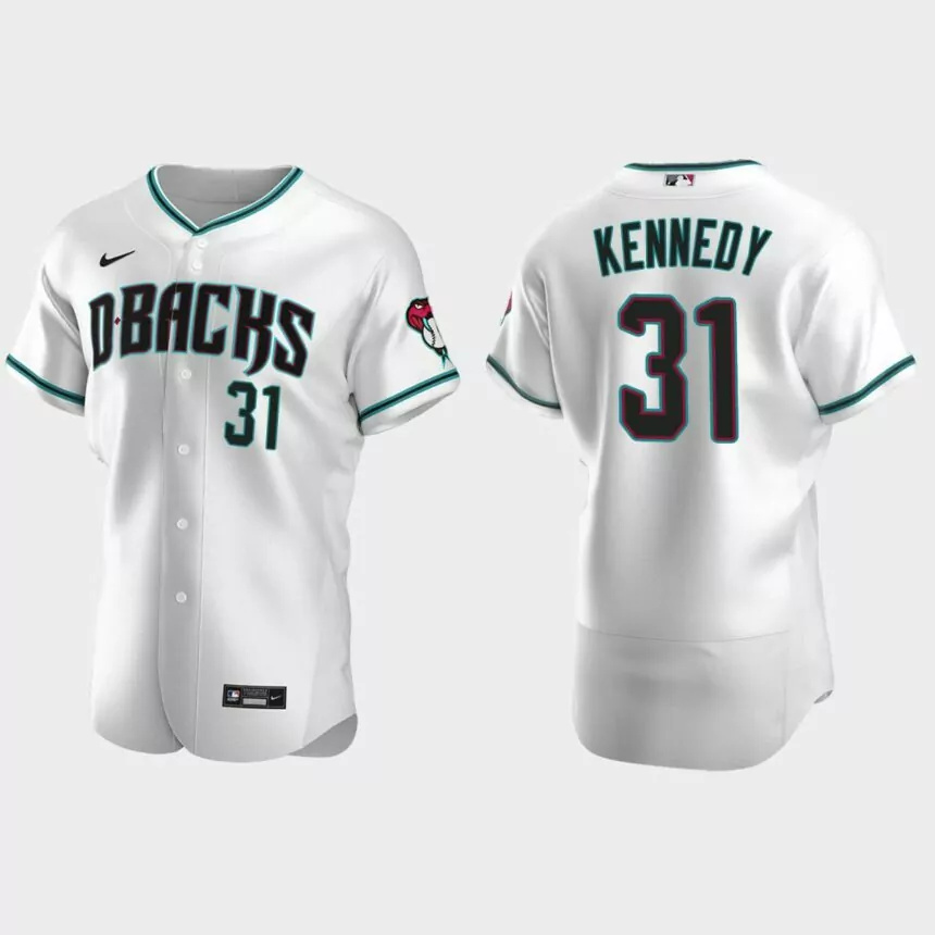 Ian Kennedy Arizona Diamondbacks Authentic Alternate Jersey – White.jpg