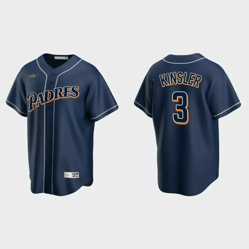 Ian Kinsler #3 San Diego Padres Cooperstown Collection Jersey – Navy