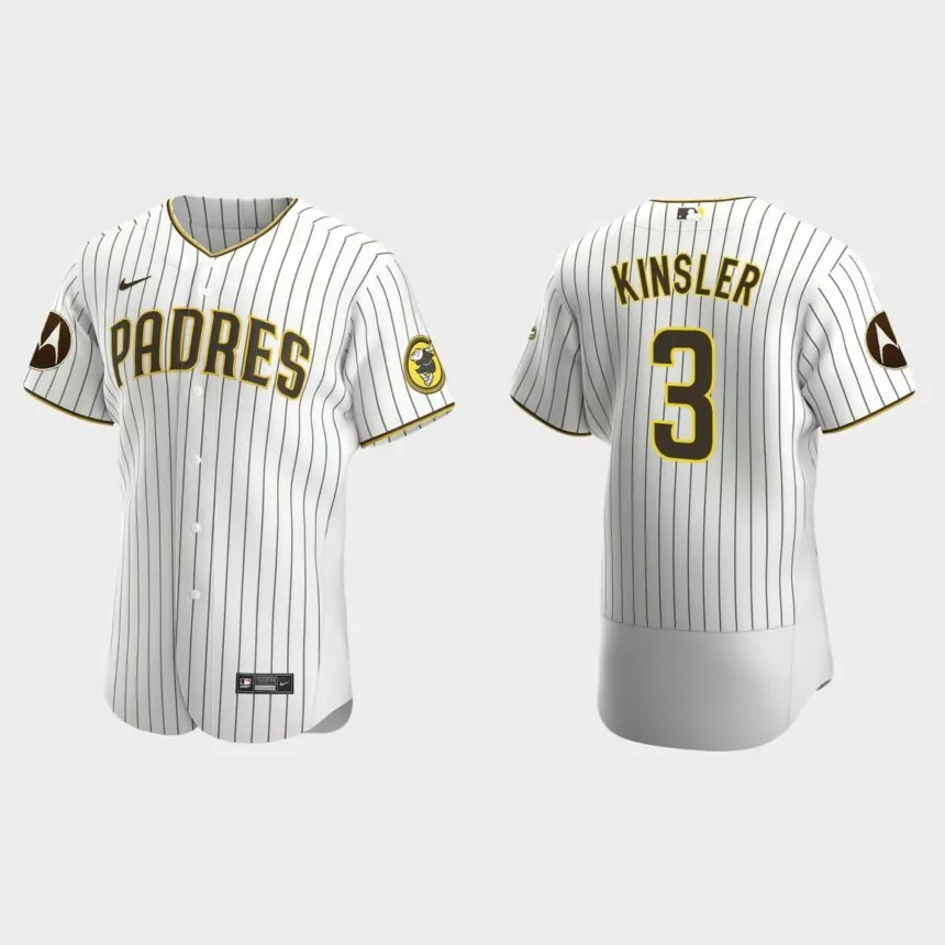 Ian Kinsler San Diego Padres 2023 Motorola Patch Authentic Jersey – White