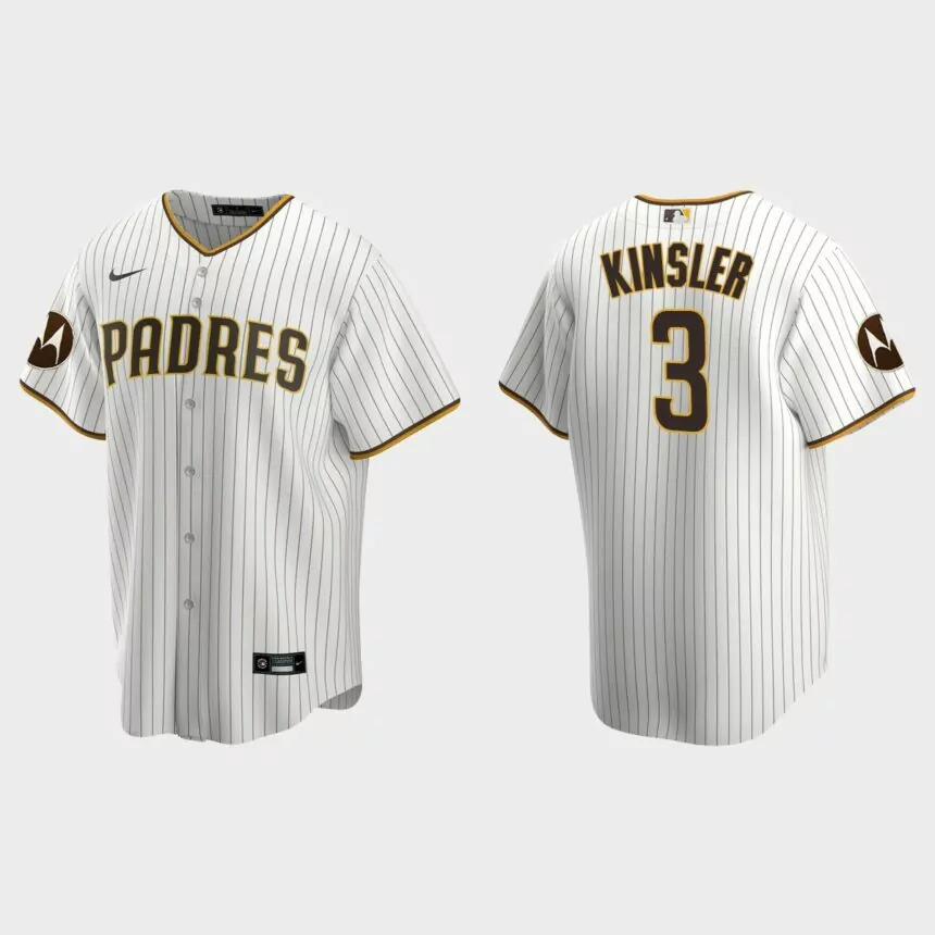 Ian Kinsler San Diego Padres 2023 Motorola Patch Replica Jersey – White