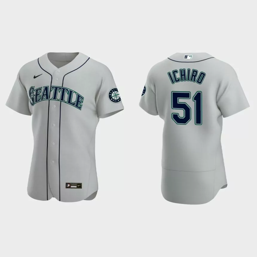 Ichiro Suzuki Seattle Mariners Authentic Jersey – Gray
