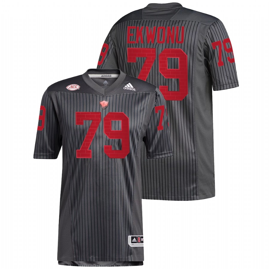 Ickey Ekwonu NC State Wolfpack Grey Reverse Retro College Football Jersey