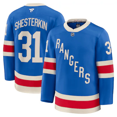 Igor Shesterkin New York Rangers  Fanatics Centennial Breakaway Jersey - Blue