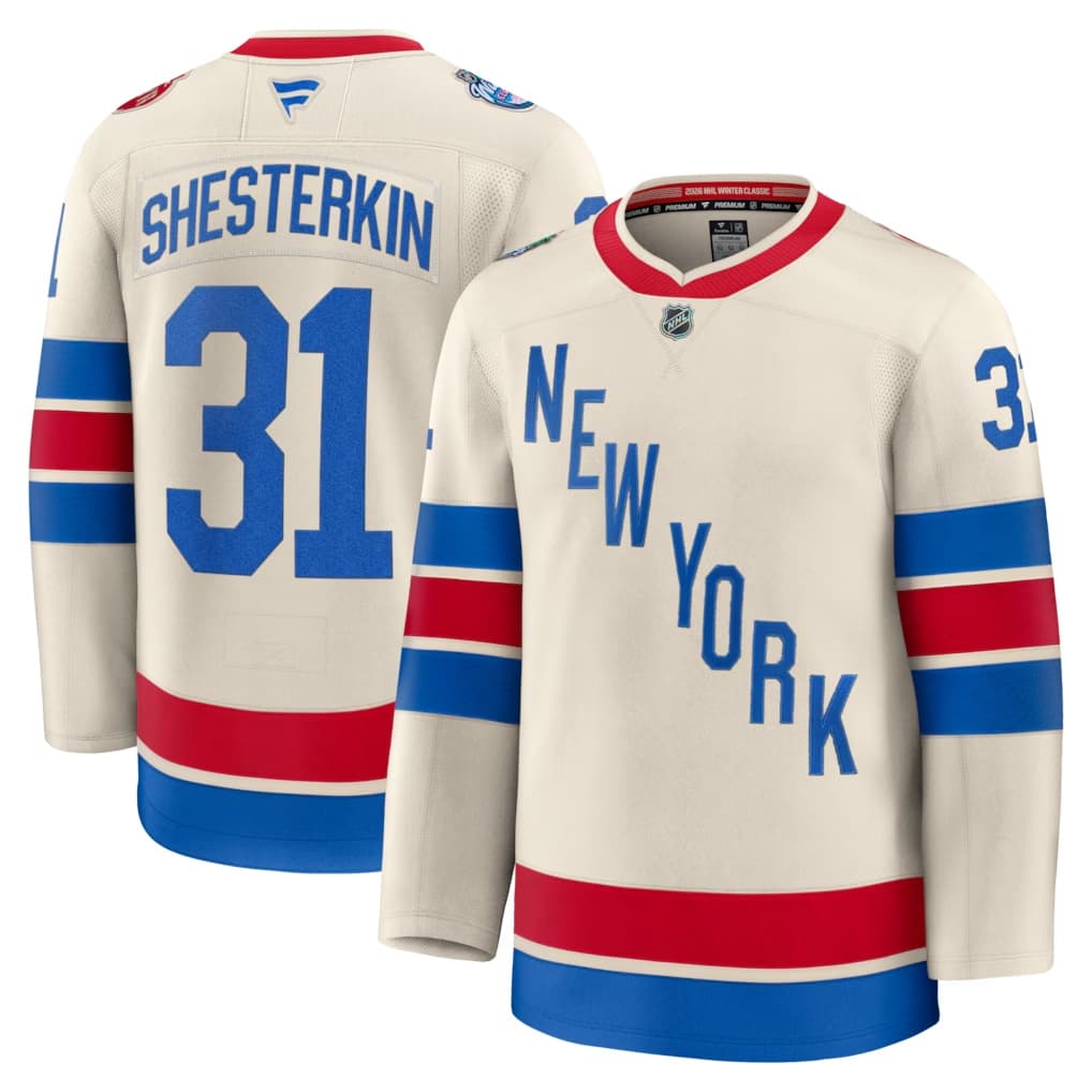 Igor Shesterkin New York Rangers Fanatics 2026 NHL Winter Classic Premium  Jersey - Beige