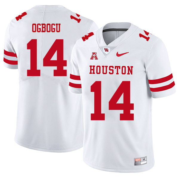 Ike Ogbogu Houston Cougars Men's Jersey - #14 NCAA White Stitched Authentic