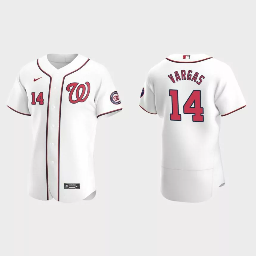 Ildemaro Vargas Washington Nationals Authentic Home Jersey – White
