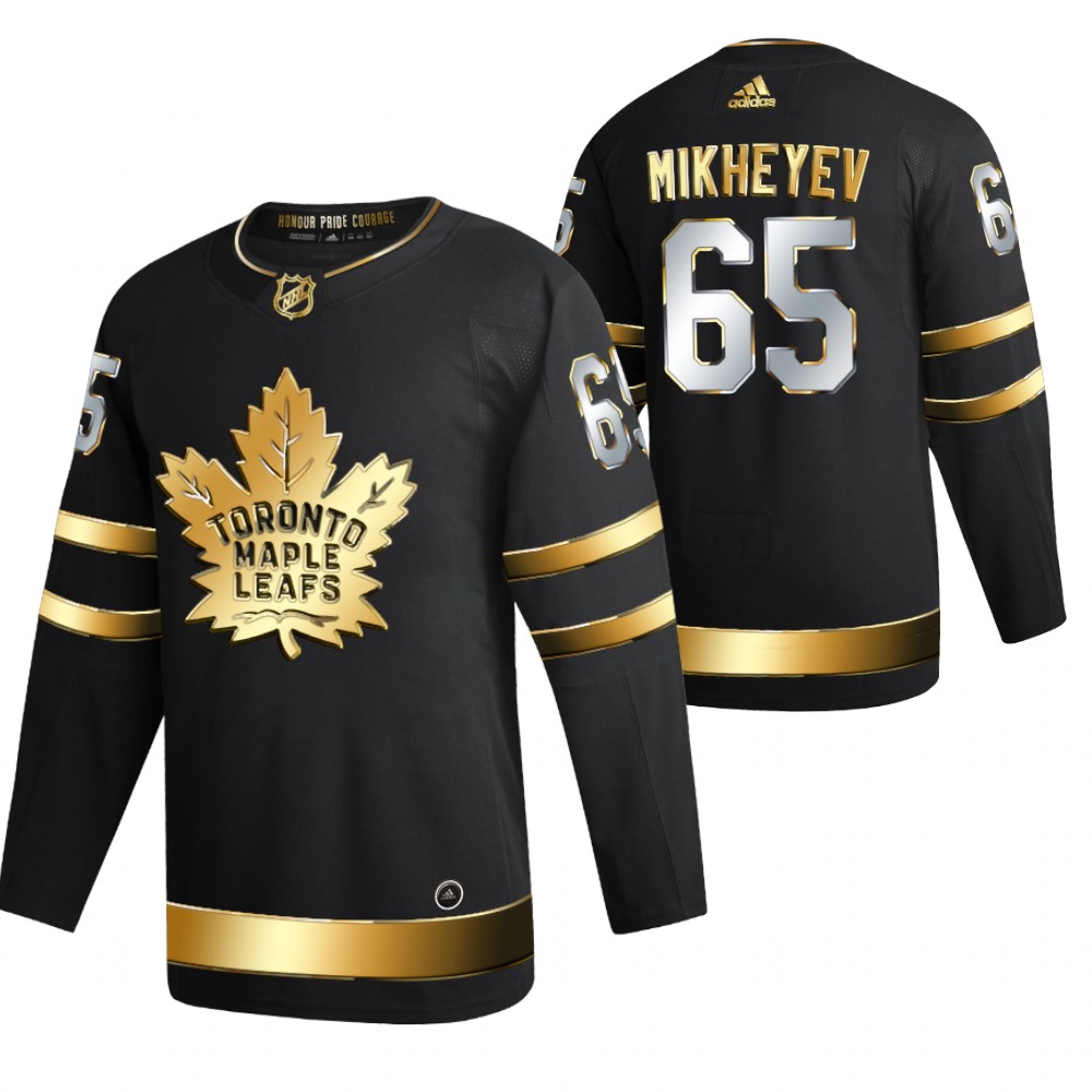 Ilya Mikheyev Toronto Maple Leafs Black 2021 Golden Edition Jersey Limited Authentic