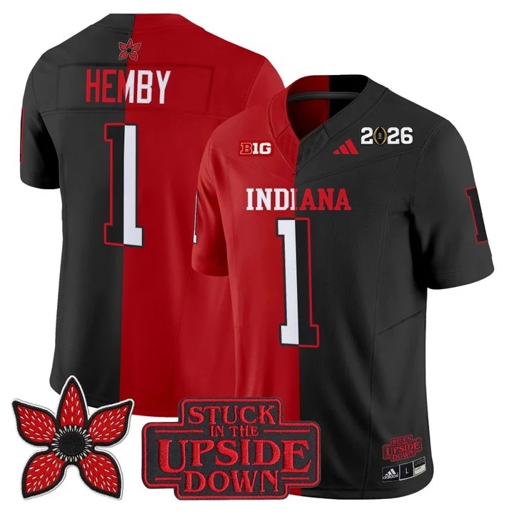 Indiana Hoosiers 'Upside Down Edition' Vapor Limited Jersey - All Stitched Roman Hemby1