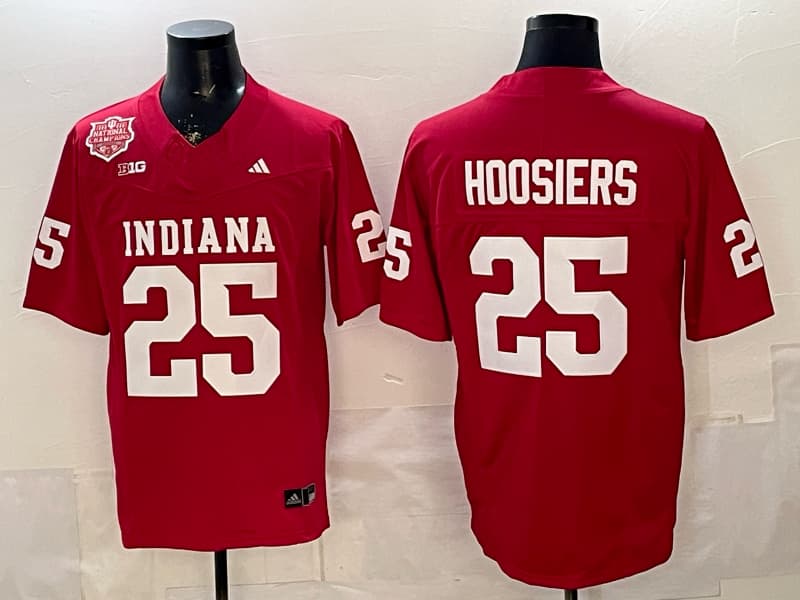 Indiana Hoosiers  Jersey V2 -  All Stitched Hoosiers 25