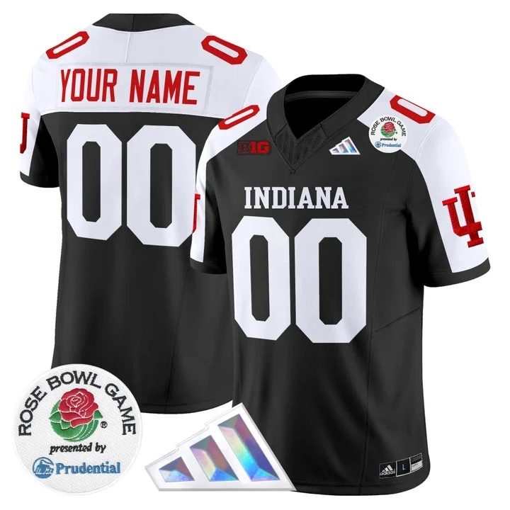 Indiana Hoosiers 2025 Rose Bowl Vapor Limited Custom Jersey  V2 -    All Stitched