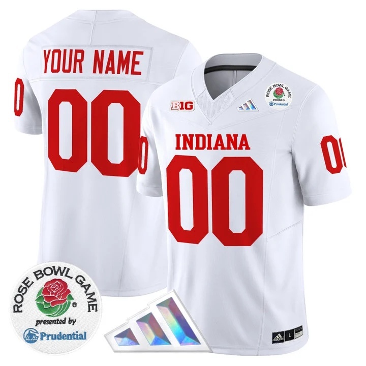 Indiana Hoosiers 2025 Rose Bowl Vapor Limited Custom Jersey V2 - All  Stitched