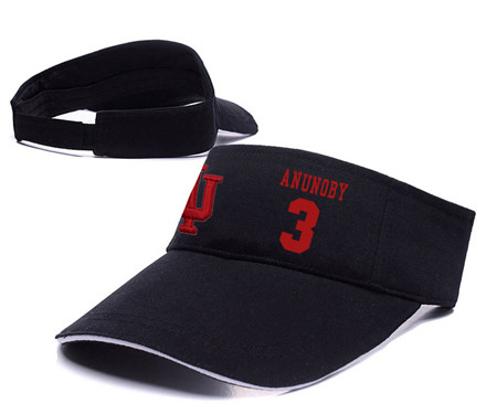 Indiana Hoosiers 3 OG Anunoby Black College Basketball Adjustable Visor