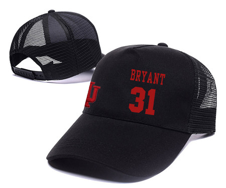 Indiana Hoosiers 31 Thomas Bryant Black Mesh College Basketball Adjustable Hat