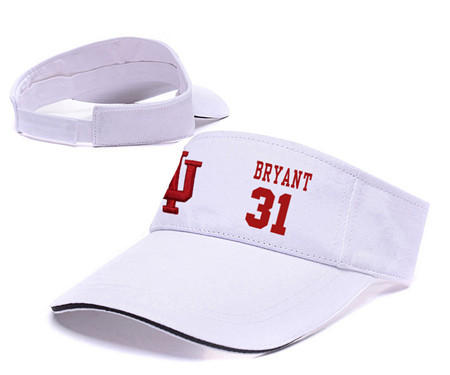 Indiana Hoosiers 31 Thomas Bryant White College Basketball Adjustable Visor
