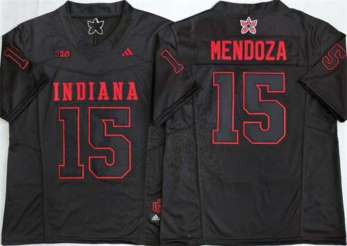 Indiana Hoosiers Black #15  MENDOZA