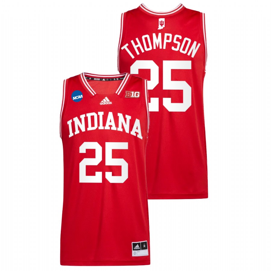 Indiana Hoosiers Race Thompson 2022 NCAA March Madness Red Basketball Jersey Men