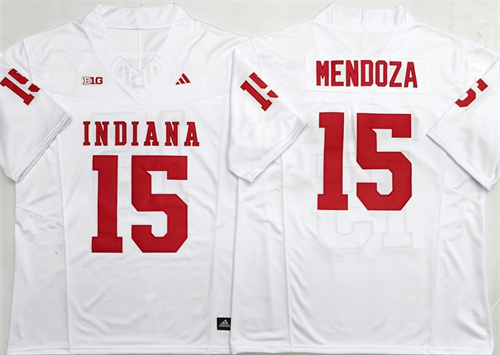 Indiana Hoosiers White #15 MENDOZA