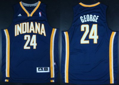 Indiana Pacers 24 Paul George Blue Revolution 30 Swingman NBA Jerseys