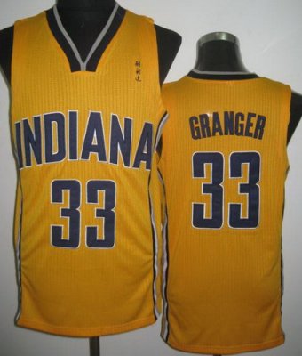 Indiana Pacers 33# Danny Granger Yellow Revolution 30 NBA Jerseys