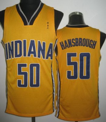 Indiana Pacers 50 Tyler Hansbrough Yellow Revolution 30 NBA Jerseys