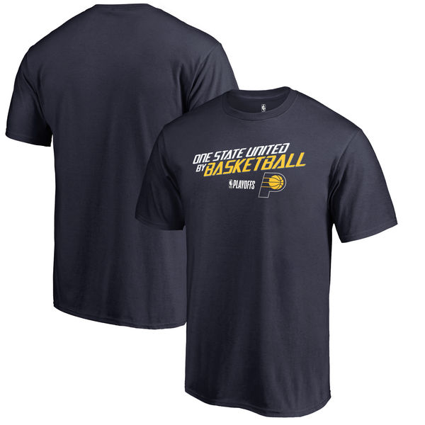 Indiana Pacers Fanatics Branded 2018 NBA Playoffs Slogan T-Shirt Navy
