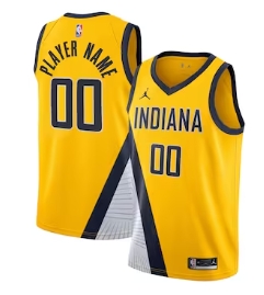 Indiana Pacers Jordan Brand Swingman Custom Jersey - Statement Edition - Gold