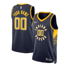 Indiana Pacers Nike Unisex 2022-23 Swingman Custom Jersey Navy - Icon Edition