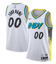 Indiana Pacers Nike Unisex 2024-25 Custom Swingman Jersey - City Edition - White