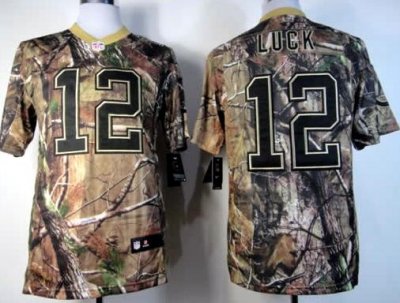 2012 Indianapolis Colts #12 Andrew Luck Camo Realtree NFL Jersey