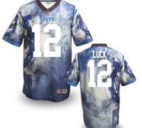 Indianapolis Colts #12 Andrew Luck Stitched NFL Elite Fanatical Version Jersey (8)