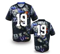 Indianapolis Colts #19 Johnny Unitas Stitched NFL Elite Fanatical Version Jersey (1)