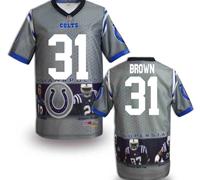 Indianapolis Colts #31 Donald Brown Stitched NFL Elite Fanatical Version Jersey (6)