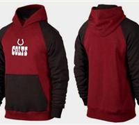 Indianapolis Colts Authentic Logo Pullover Hoodie Burgundy Red & Black