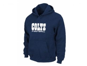 Indianapolis Colts Authentic font Pullover Hoodie D.Blue