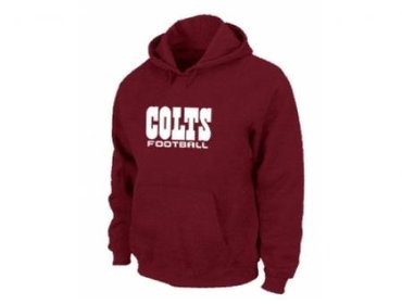 Indianapolis Colts Authentic font Pullover Hoodie Red