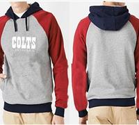 Indianapolis Colts English Version Pullover Hoodie Grey & Red