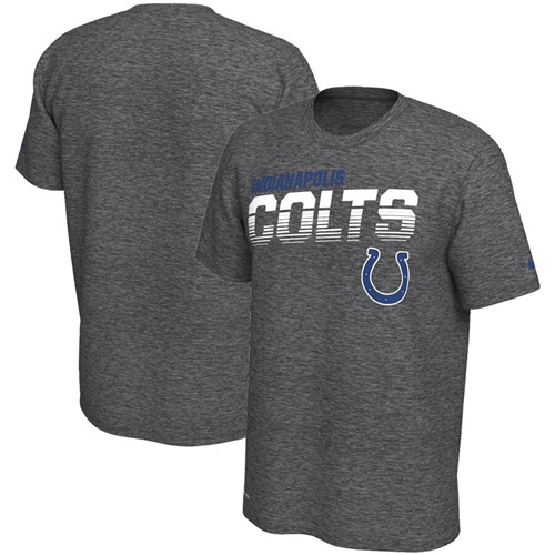 Indianapolis Colts Nike Sideline Line Of Scrimmage Legend Performance T-Shirt Heathered Gray
