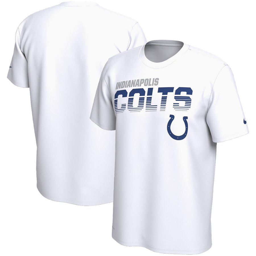 Indianapolis Colts Nike Sideline Line Of Scrimmage Legend Performance T-Shirt White