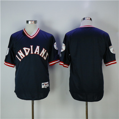 Indians Blank Navy Turn Back The Clock Stitched MLB Jersey