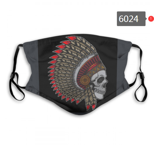 Indians Skull Mask with PM2.5 Filter Double Protection  (5)