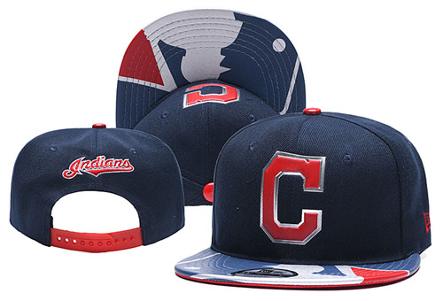 Indians Team Logo Navy Adjustable Hat YD