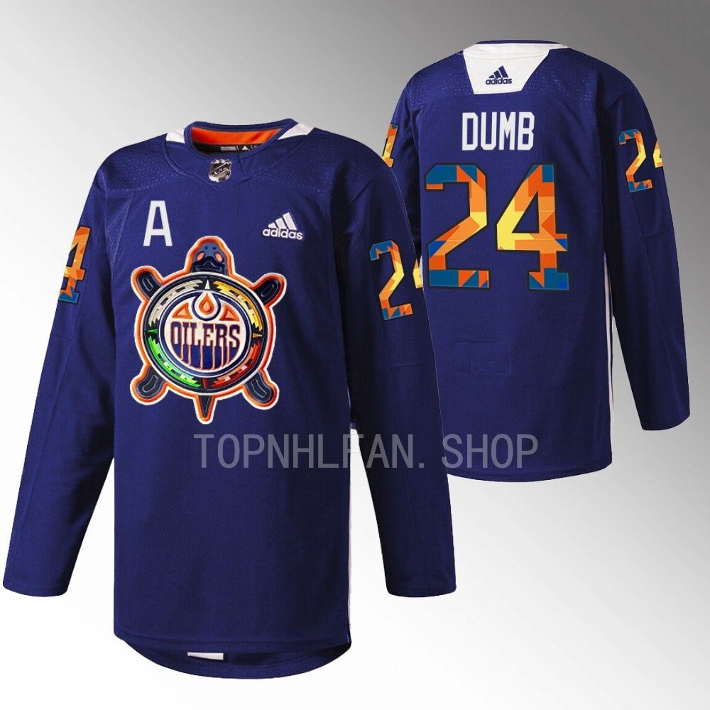 Indigenous Celebration Night Minnesota Wild Matt Dumba 2022 Navy Warmup Jersey men's