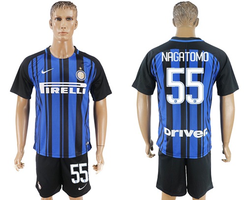Inter Milan #55 Nagatomo Home Soccer Club Jersey