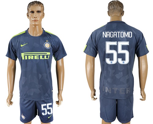 Inter Milan #55 Nagatomo Sec Away Soccer Club Jersey