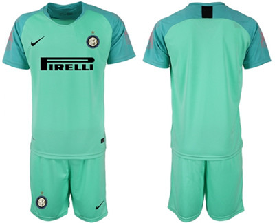 Inter Milan Blank Green Goalkeeper Soccer Club Jersey
