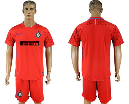 Inter Milan Blank Red Goalkeeper Soccer Club Jersey