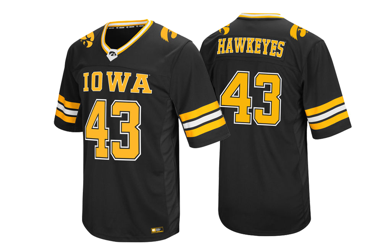 Iowa Hawkeyes #43 Black College Football