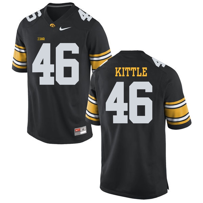 Iowa Hawkeyes Black George Kittle Player Football Jersey